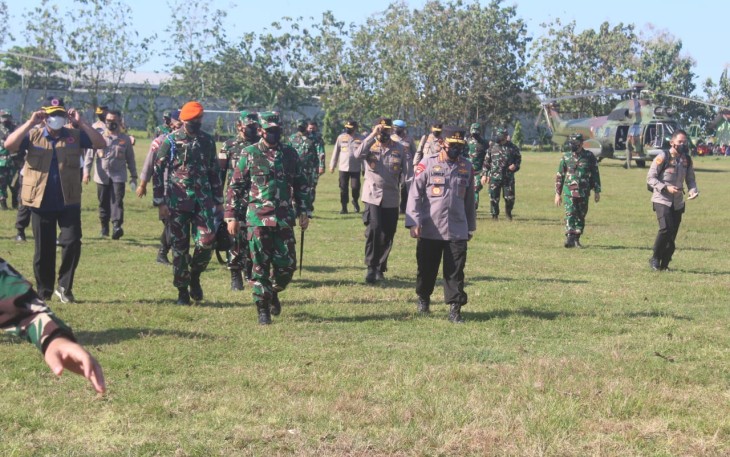 Kunjungan Panglima TNI, Kapolri dan Kepala BNPB di Pati