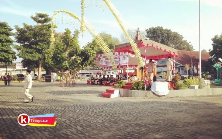 Upacara Budaya Peringatan Hari Lahir Pancasila Tahun 2021 di Istana Gebang Kota Blitar (foto : Faisal NR / Klikwarta.com Blitar)