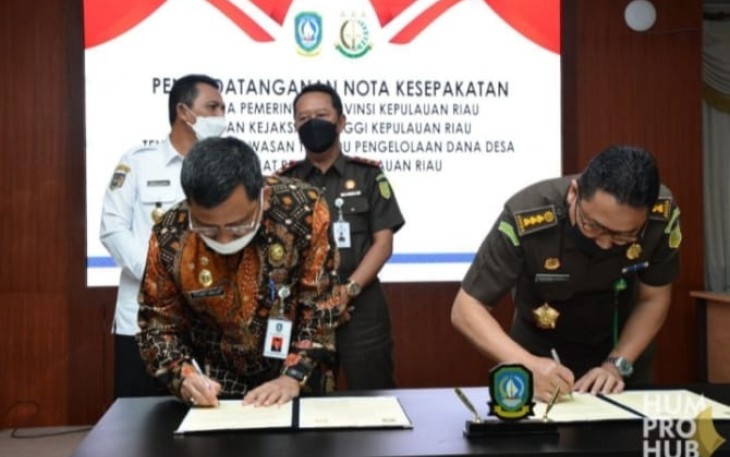Pemprov dan Kejati Kepri Lakukan Penandatanganan Nota Kesepakatan