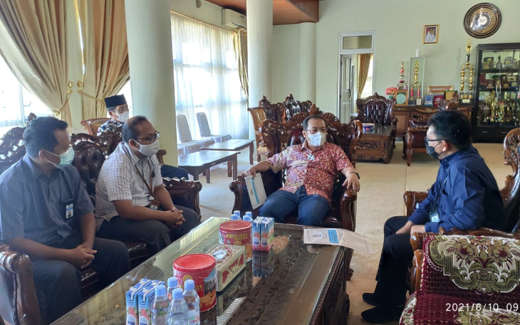 Jajaran Pimpinan KPPN Mukomuko berkoordinasi dengan Bupati Mukomuko