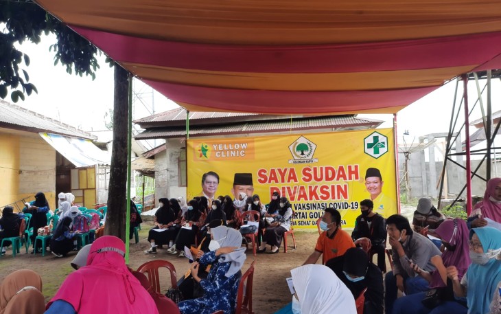 Wujudkan Kepedulian Pada Masyarakat, DPD II Partai Golkar Lembar Gelar Vaksinasi Masal