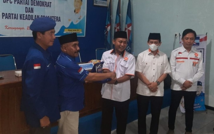 Silaturahmi kebangsaan DPD PKS dan DPC Partai Demokrat Karanganyar, pada Kamis (23/12/2021) sore