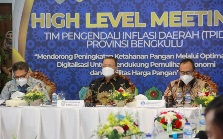 Pemerintah Provinsi (Pemprov) Bengkulu terus melakukan upaya dalam rangka menekan laju inflasi terkhusus pada masa Pandemi COVID-19