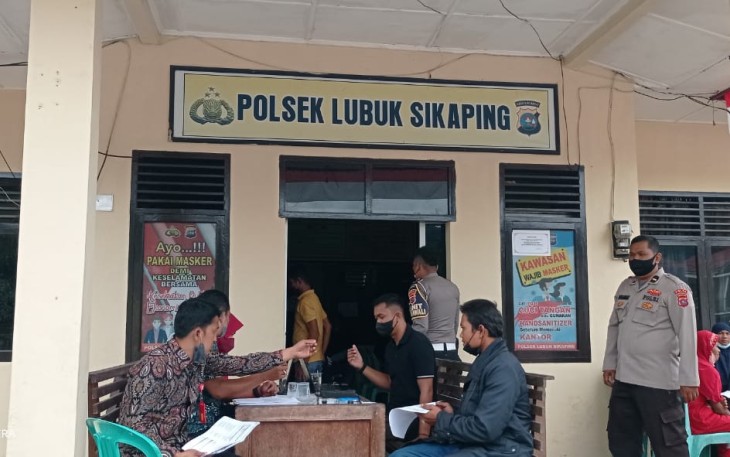 Polres Pasaman Gelar Vaksinasi dan Operasi Zebra Singgalang di Polsek Lubuk Sikaping