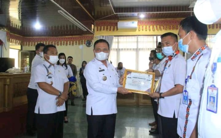 Pemerintah Kabupaten (Pemkab) Lampung Barat (Lambar) menggelar Rapat Koordinasi (Rakor) Pajak Bumi dan Bangunan Perdesaan dan Perkotaan (PBB-P2) tahun 2021 