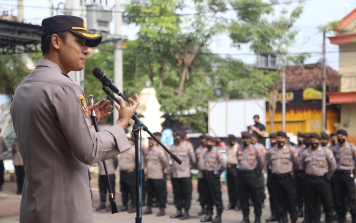 Pimpin Apel Pagi, Kapolres Tulungagung Ingatkan Anggota Supaya Tidak Melakukan Pelanggaran