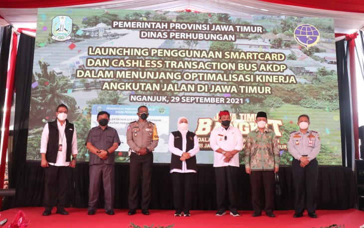 Tiket Bus AKDP di Nganjuk Bisa Dibayar Secara Cashless