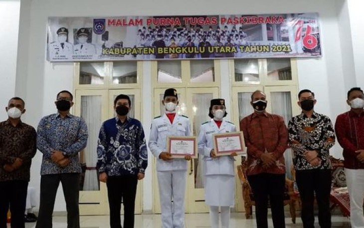 Malam Purna Tugas Paskibraka, Pemkab BU Beri Apresiasi
