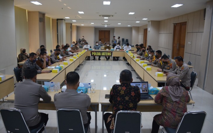 Sekolah Tinggi Ilmu Kepolisian (STIK) mengadakan penelitian di Polda Jateng di aula lantai 2 Mapolda Jateng,  Jumat (19/11)