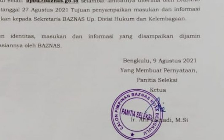 Lulus Seluruh Tahap Seleksi Baznas, Pansel Minta Publik Beri Penilaian 10 Peserta