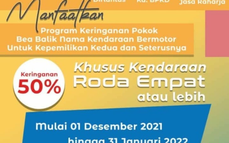 Ajak Masyarakat Bayar Pajak, Kabid Humas: Manfaatkan Keringanan 50% Bea Balik Nama R4!