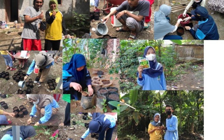 Sambut HUT RI Ke 76, KKN Walisongo Menanam 76 Pohon di 15 Desa