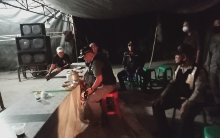Patroli Penertipan Pasar Malam