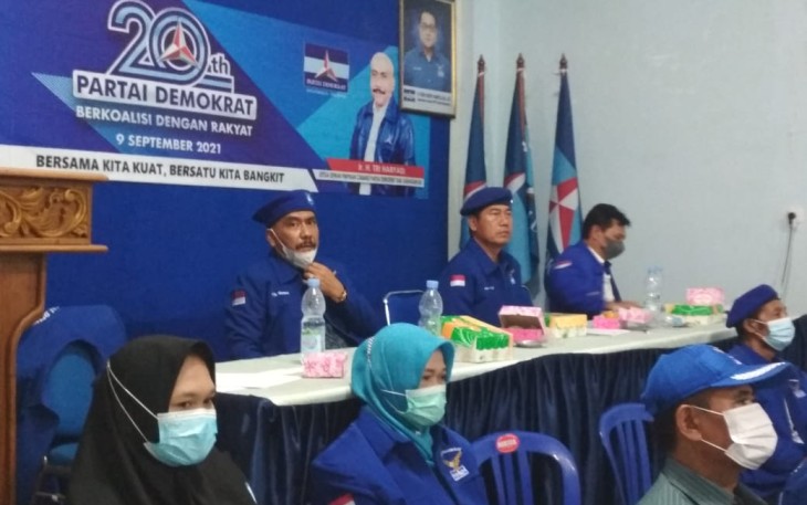 Peringatan Dua Dekade Partai Demokrat di kantor DPC Partai Demokrat Karanganyar