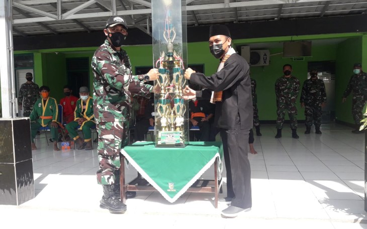Dandim 0423/BU Letkol Inf. Agung Pramudyo Saksono, SH, M.Si Membuka Turnamen Pencak Silat Piala Bergilir Komandan Kodim 0423/BU tahun 2021