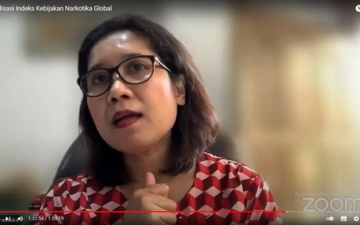 Pakar hukum dan kebijakan narkotika, Dr. iur. Asmin Fransiska, SH., L.L.M