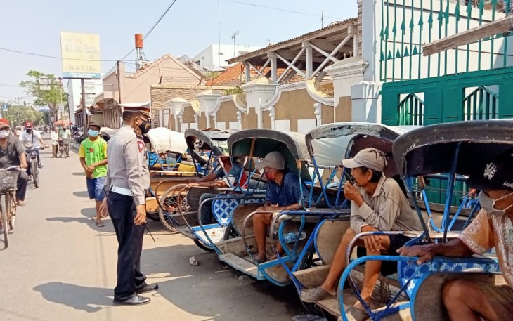 Jajaran Polres Pekalongan Kota, gencar mensosialisasikan dan melakukan himbauan serta pengawasan Protokol Kesehatan guna untuk memastikan penggunaan masker.
