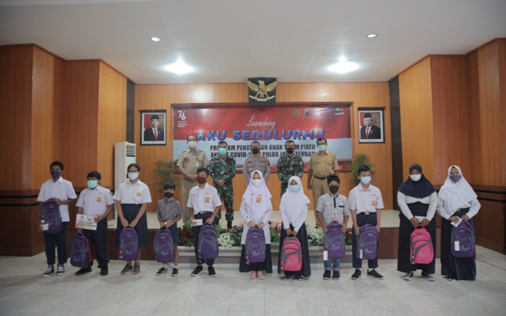 Polres Klaten Berikan Santunan Pada Anak Yatim Melalui Program "Aku Sedulurmu"