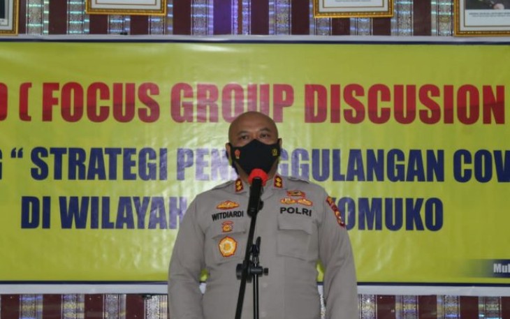 Polres Mukomuko Gelar FGD Strategi Penanggulangan Covid-19