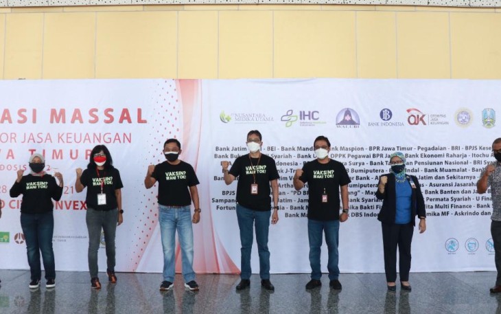 Bank Jatim Gelar Vaksinasi Massal Dosis Kedua