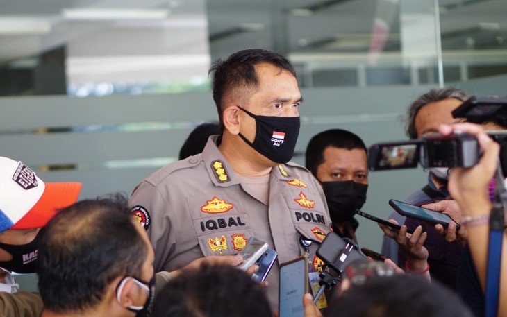 Kabidhumas Polda Jateng, Kombes Pol M Iqbal Alqudusy saat memberikan keterangan kepada media,