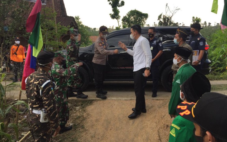 Bupati Kendal dan Kapolsek Gemuh Hadiri Pelaksanaan Kegiatan Diklatsar Banser Di GemuhJum'at (17/09/2021) 
