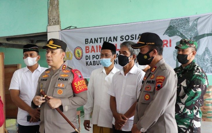 Agen Badan Intelejen dan Keamanan (Baintelkam) Mabes Polri KombesPol. Taufan Dirgantara SIK melakukan kunjungan kerja ke Ponpes Al Musyafak pada Sabtu (18/9/2021),