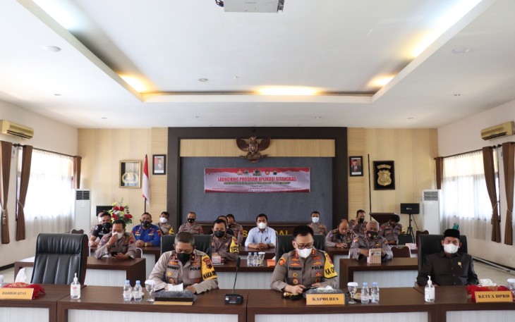 Polda Jateng secara resmi melaunching aplikasi Sitangkas pada Kamis 14 Oktober 2021