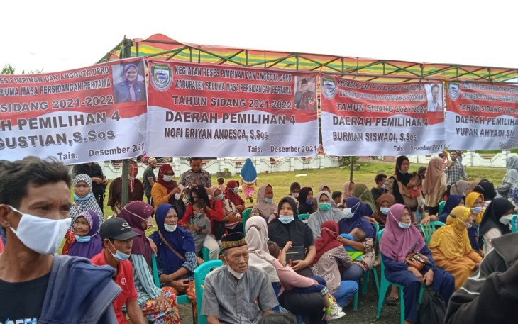 Gelar Reses Serentak Vaksinasi Masal di Lubuk Sandi, Neri Gustian Meminta Masyarakat Seluma Untuk Peran Serta Dalam Mensukseskan Program Pusat dan Daerah 