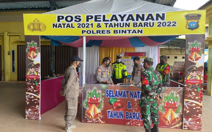Kapolres Bintan Lakukan Pengecekan Pos Pelayanan di Pelabuhan Bulang Linggi dan Pelabuhan Terpadu ASDP Bintan