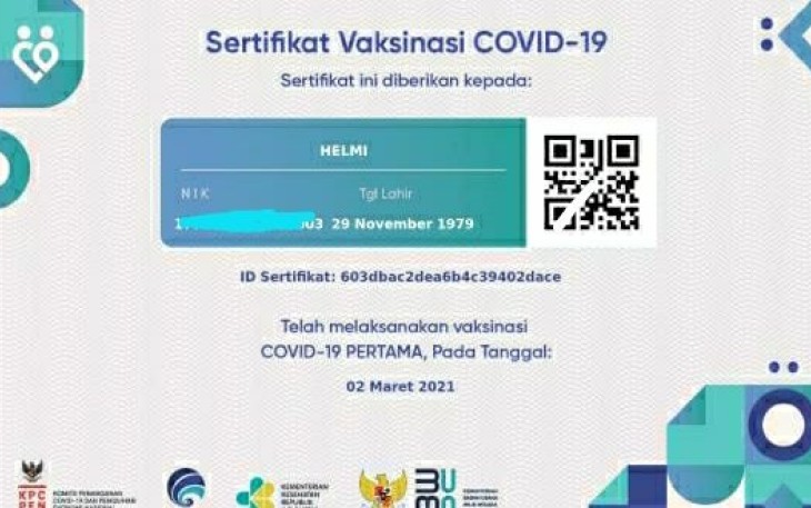 Walikota Helmi Sudah Divaksin