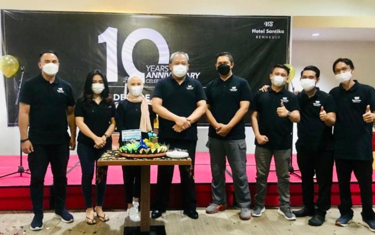 Genap Satu Dekade, Hotel Santika Bengkulu 