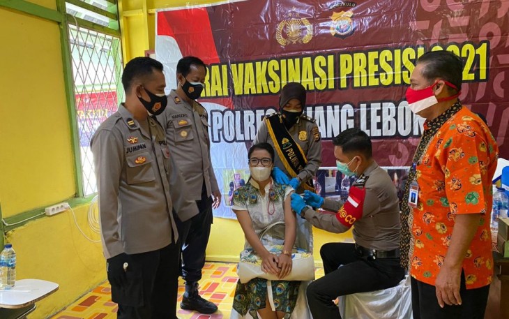  Polres Rejang Lebong Gelar Vaksin di Kampus AKN