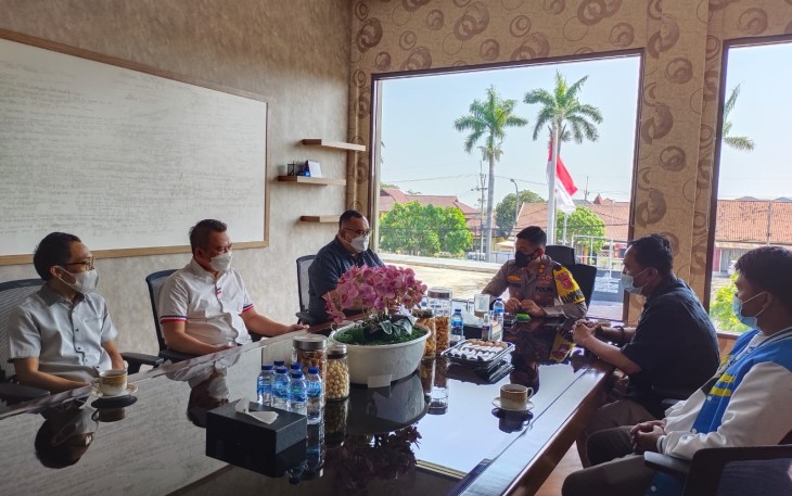 Anggota Komisi III DPRD Provinsi Jabar Silaturahmi ke Polres Majalengka