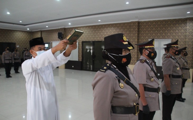 Acara Serah Terima Jabatan (Sertijab) Pejabat Utama (PJU) Polres Karanganyar