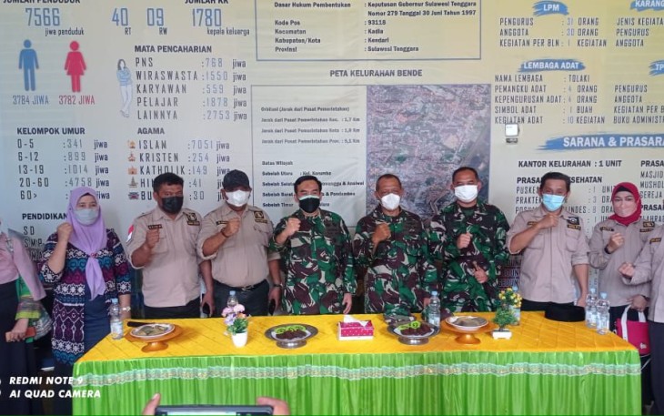 Pastikan Kesiapannya, Dandim 1417/Kdi Bersama Tim Gugus Tugas dari Mabes TNI Sambangi Posko PPKM