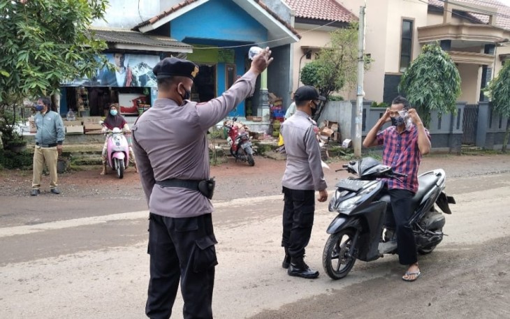 Secara Rutin Polsek Dawuan Gelar Ops Yustisi Pendisiplinan Prokes Civid-19