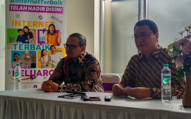 Konferensi pers pembukaan kantor cabang MyRepublic di Solo, Jawa Tengah, Kamis (13/10/2022).