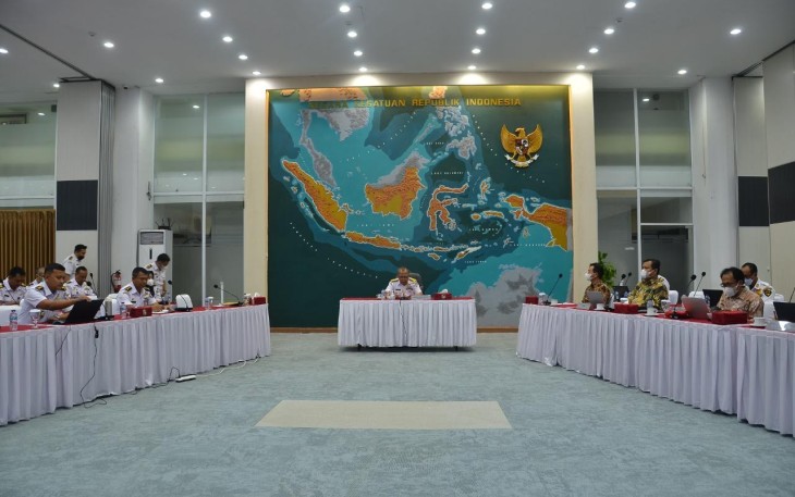 Bakamla RI saat Gelar Rakernis Pengukuran Indeks Keamanan Laut Tahun 2022