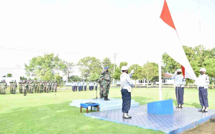 Upacara peringatan hari Kebangkitan Nasional di Lanud J.B Soedirman. Jum'at (20/05/2022)