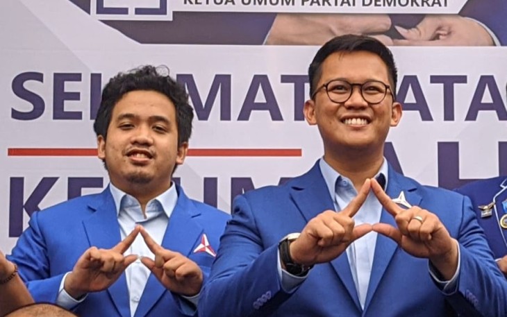 Putra Gubernur Jawa Timur Khofifah yakni Ali Mannagalli Parawansa dan putra Ketua DPD RI La Nyalla Mattaliti, Ali Affandi.