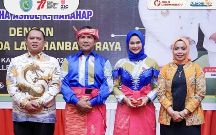 Bupati Labuhanbatu saat Hadiri Kegiatan Pengantar Alih Tugas Komandan Kodim 0209 LB 