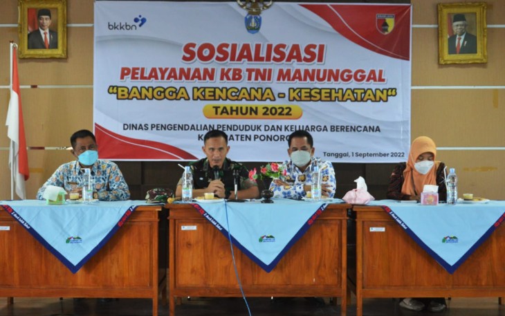 Sosialisasi Pelayanan KB TNI Manunggal Bangga Kencana Kesehatan