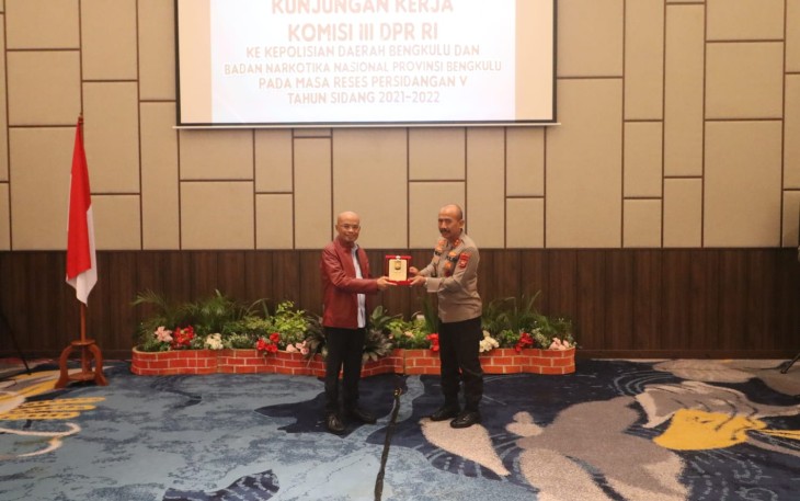Komisi III DPR RI saat Reses Bersama Kapolda Bengkulu