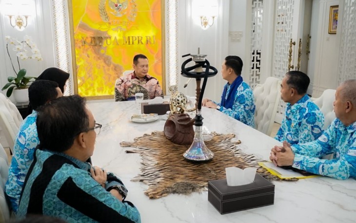 Bamsoet saat menerima Ikatan Guru Indonesia (IGI), di Jakarta, Selasa (4/10/22).