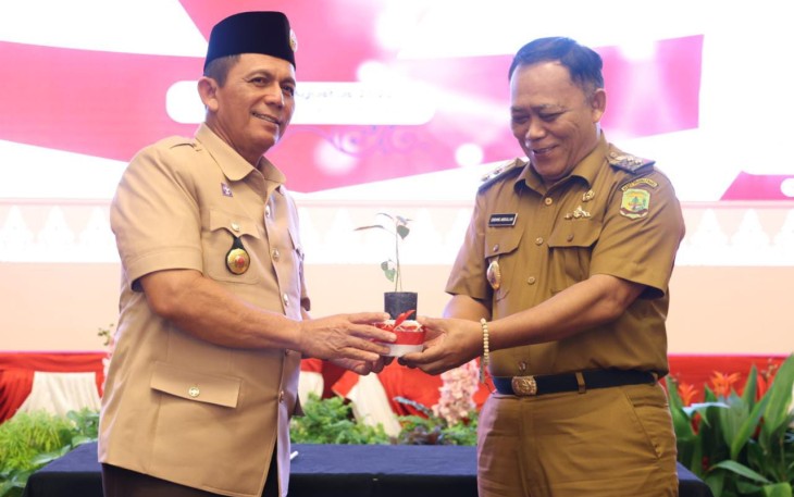 Gubernur Ansar saat dalam Rakor dengan Bupati dan Walikota Se-Kepri Bahas Pengendalian Inflasi 