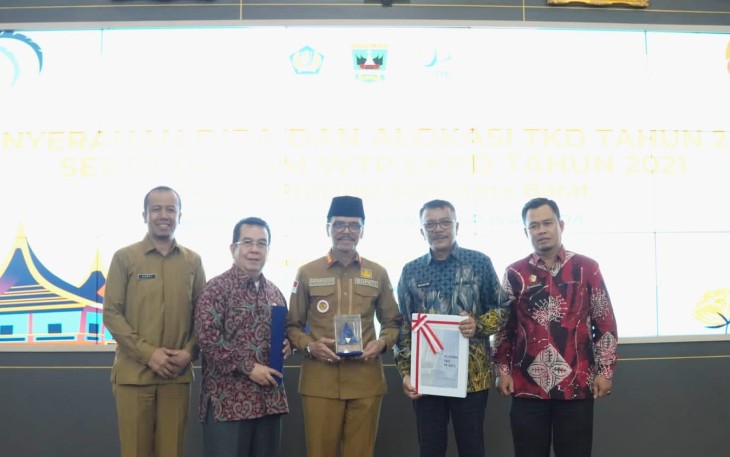 Lima kali berturut Raih WTP LKPD, Limapuluh Kota menerima penghargaan dari Kementerian Keuangan Republik Indonesia.