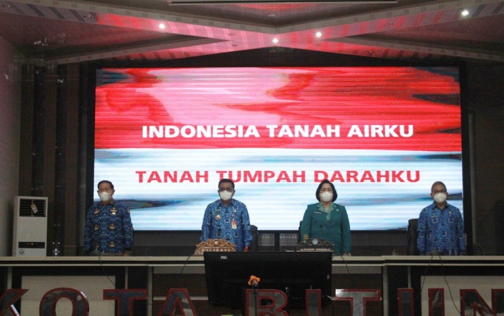 Walikota Bitung Maurits Mantiri saat membuka kegiatan Lokakarya