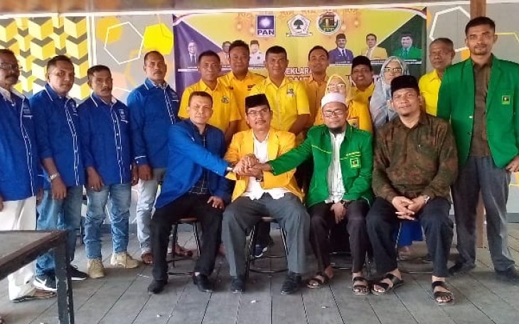 Tiga Parpol di Aceh Timur saat Deklarasikan Koalisi Indonesia Bersatu