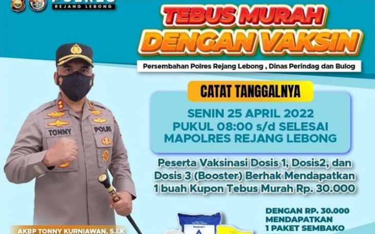 Vaksinasi Polres Rejang Lebong